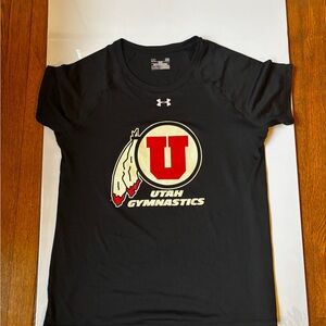 Under Armor Utah Utes Black Sports Tee Size L
